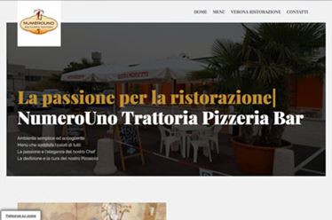 Sito web Numero uno Verona ristorazione