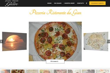 Sito web Ristorante Pizzeria da Gian