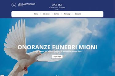 Sito web Mioni onoranze funebri