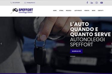 Sito web Speffort autonoleggio